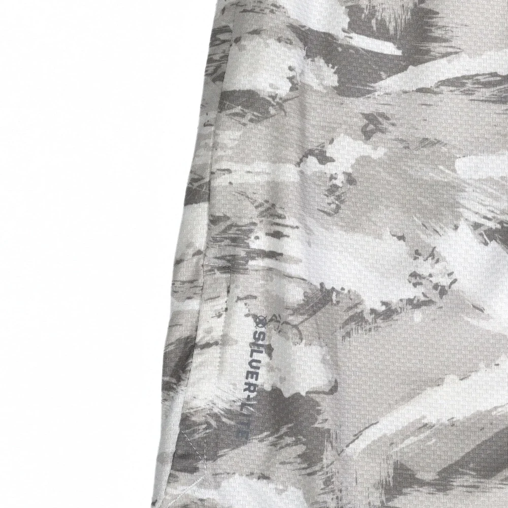 ASRV Silver-Lite Training Shorts Mens Small Grey Camo Athletic Gym Workout